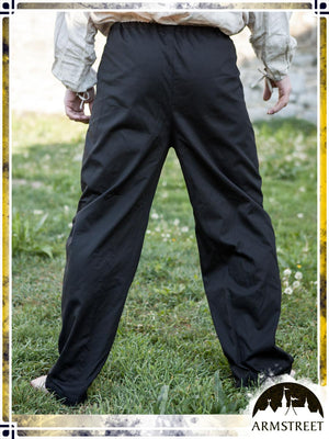Cotton Classic Straight Pants Pants ArmStreet Black Medium