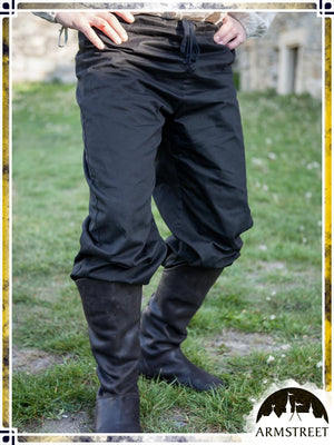 Cotton Classic Straight Pants Pants ArmStreet Black Large