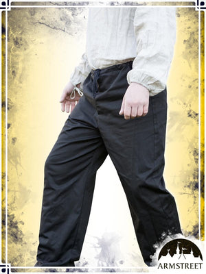 Cotton Classic Straight Pants Pants ArmStreet Black Small
