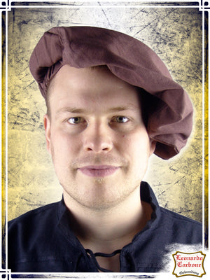 Cotton Beret Coifs & Hats Leonardo Carbone Brown