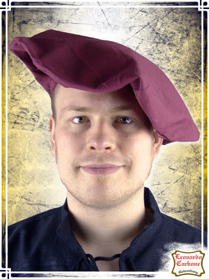 Cotton Beret Coifs & Hats Leonardo Carbone Red