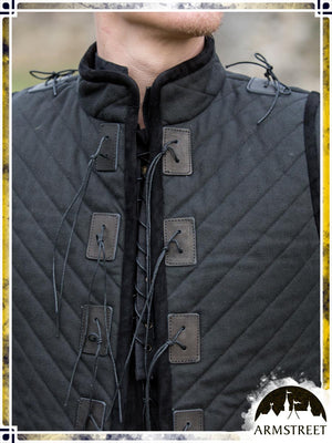 Kingmaker Canvas Gambeson Gambesons ArmStreet Black XLarge