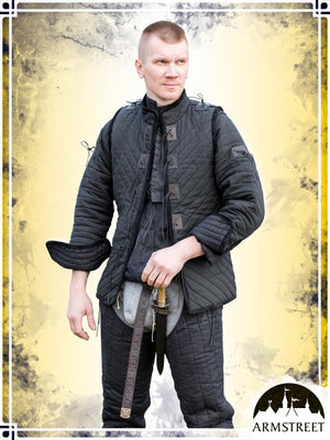 Kingmaker Canvas Gambeson Gambesons ArmStreet Black Large