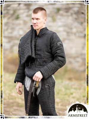 Kingmaker Canvas Gambeson Gambesons ArmStreet Black Medium