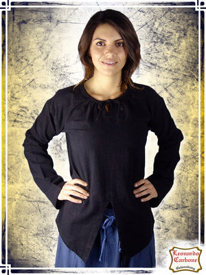 Medieval Blouse Blouses & Tunics Leonardo Carbone Small Black