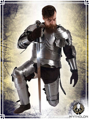 Balthasar Full Legguard - Shinny Thighs & Knees Mytholon