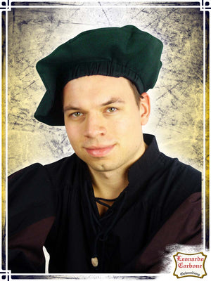 Velvet Beret Coifs & Hats Leonardo Carbone Large Green