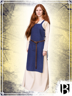 Apron Dress Gyda Dresses Burgschneider Blue Small