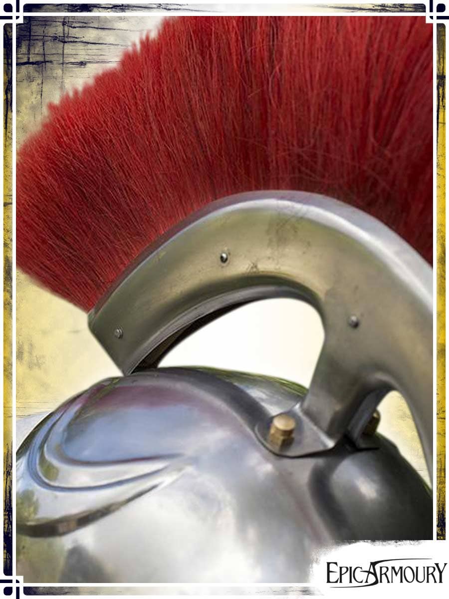 Roman Trooper Helmet with Plume Plate Helmets Epic Armoury