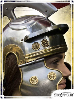Roman Trooper Helmet with Plume Plate Helmets Epic Armoury
