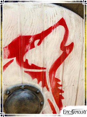 Norman Shield - Wolf on Snow Latex Shields Epic Armoury