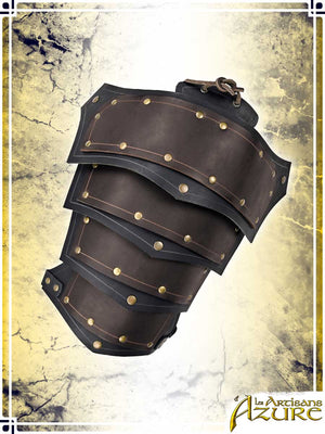Conqueror's Pauldrons Leather Pauldrons Les Artisans d'Azure Black|Brown