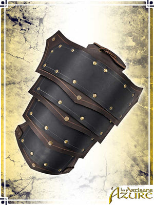 Conqueror's Pauldrons Leather Pauldrons Les Artisans d'Azure Brown|Black