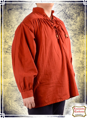 Laced Shirt Shirts Leonardo Carbone Red Medium