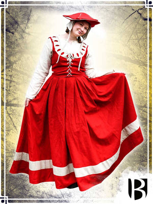Landsknecht Skirt Flora Skirts & Pants Freyhand Small Red|Natural