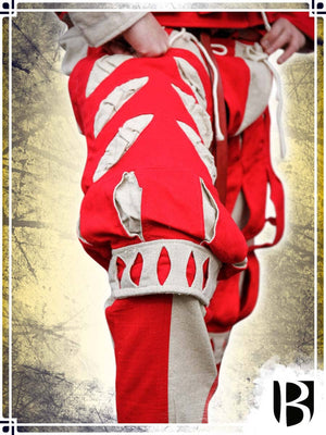 Landsknecht Pant Leg Imperialis - Cuts Pants Freyhand Small|Medium Red|Natural