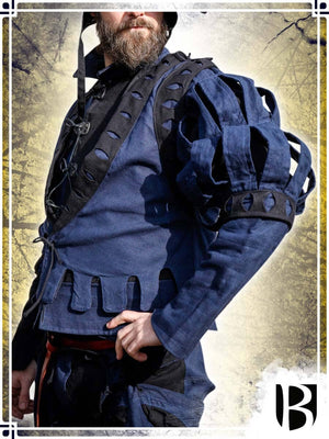 Landsknecht Sleeve Imperialis - Stripes Vests Freyhand Small|Medium Blue|Black