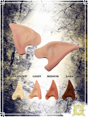 Moon Elf Ears – Unpainted Prosthesis & Ears Aradani Studios
