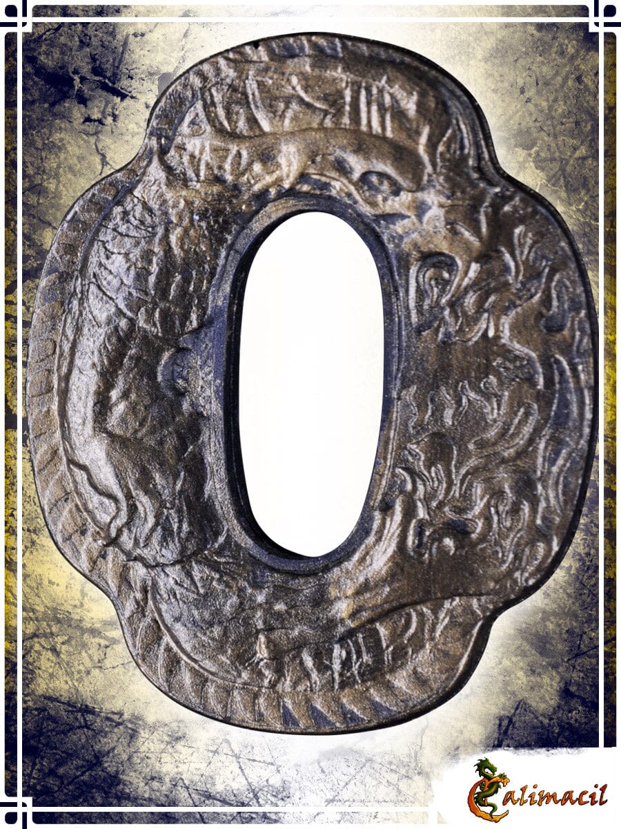 Tsuba Dragon Other Weapons Calimacil