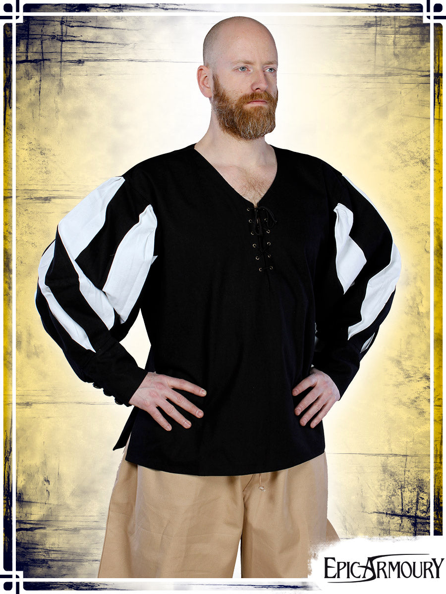 Landsknecht Shirt Shirts Epic Armoury Small Black|White