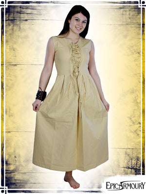Peasant Dress Dresses Epic Armoury Small Beige