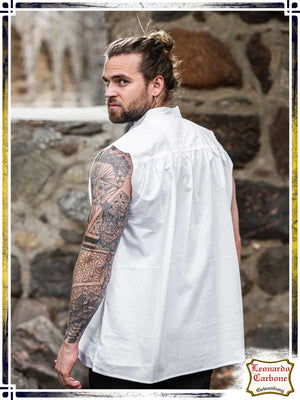Sleeveless Shirt Louis Shirts Leonardo Carbone Small White