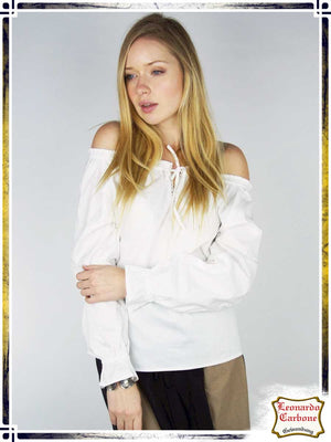Blouse with Frill Blouses & Tunics Leonardo Carbone XSmall White