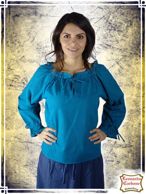 Pirate Blouse Blouses & Tunics Leonardo Carbone Small Blue