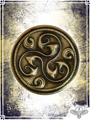 Brooch - Triskelion Fibulas & Brooches Copper Raven