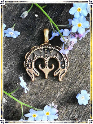 Pendant - Lunula Jewelry Copper Raven