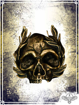 Pin - Skull Laurel Wreath Fibulas & Brooches Importation privée