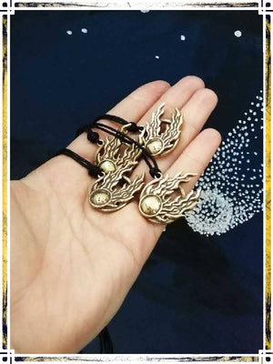 Pendant - Twin Tailed Comet Jewelry Copper Raven