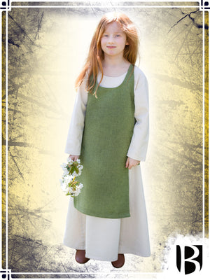 Children's Dress Ylva Girls Burgschneider 3-4 years Linden Green