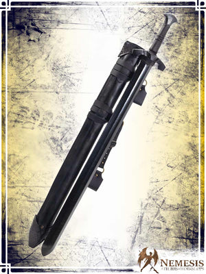 Athena Scabbard - Straight Blade Sword Deluxe Scabbards Ateliers Nemesis - Athena Black leather