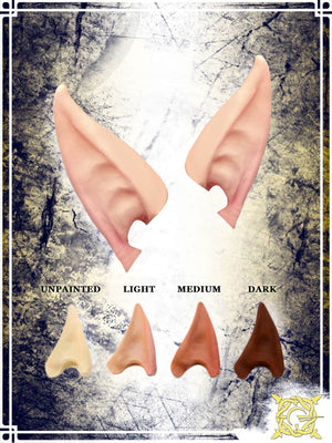 Wild Elf Ears – Unpainted – Aradani Prosthesis & Ears Aradani Studios