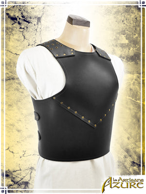 Militiaman Armor - Torso Leather Armors Les Artisans d'Azure 2XLarge Black