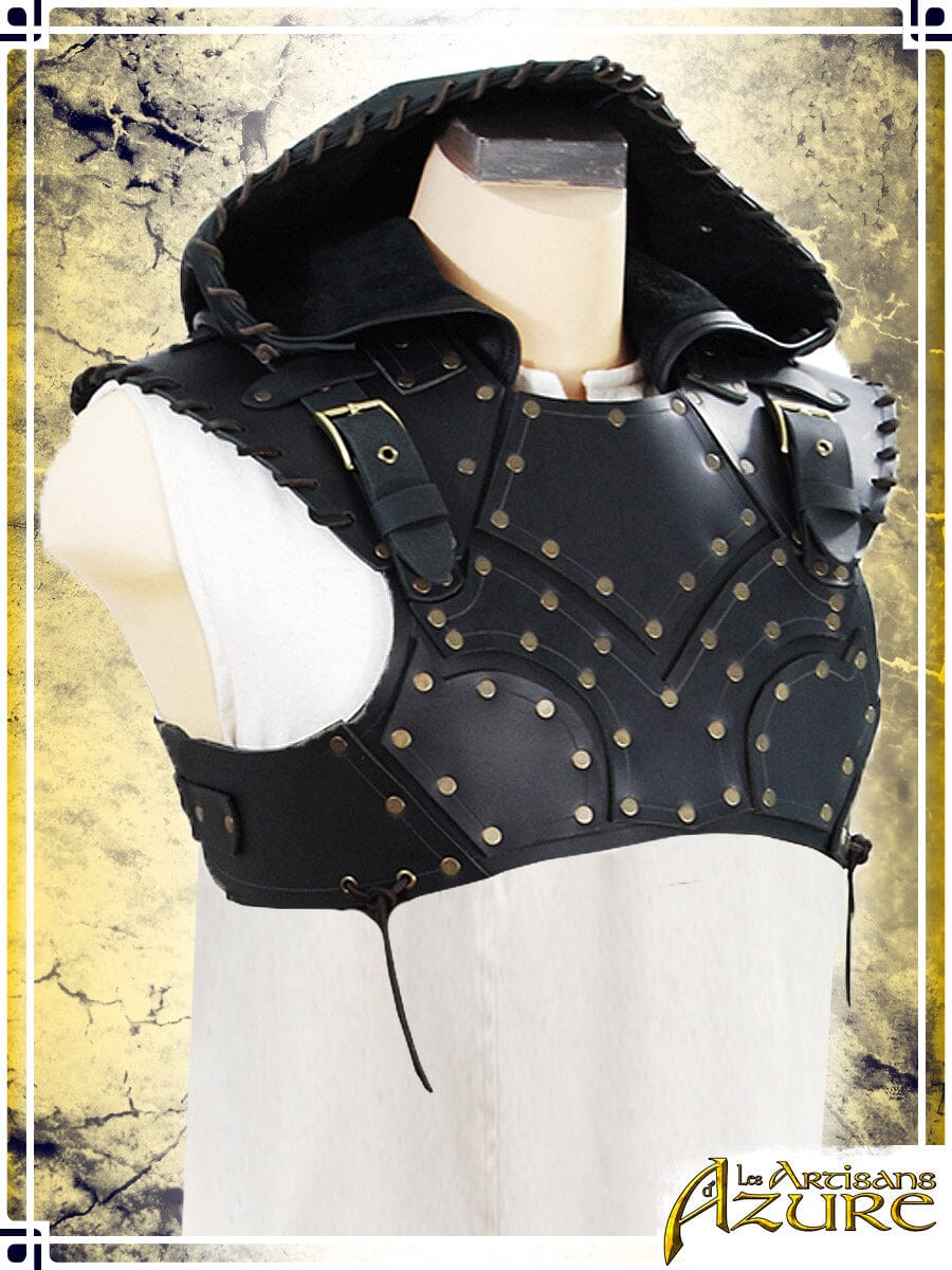 Scoundrel Armor with Hood - Torso Leather Armors Les Artisans d'Azure Black XLarge 