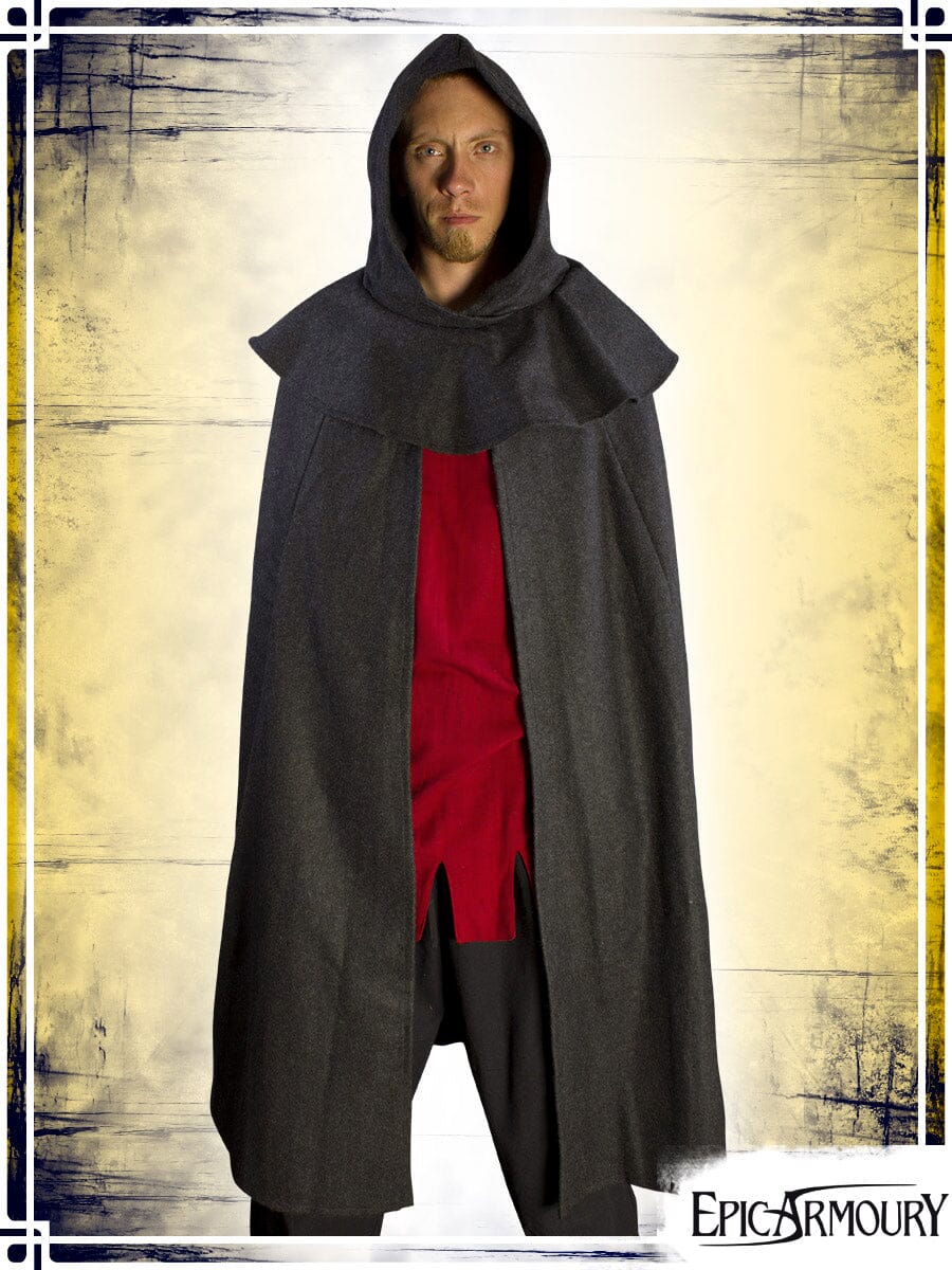 Wool Cloak Capes Epic Armoury Grey Small|Medium 