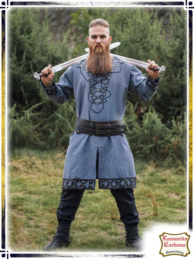 Erik Viking Tunic Tunics Leonardo Carbone Grey|Blue Small 