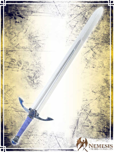 Gem Slash Sword Swords Ateliers Nemesis - Artisan Sapphire Medium Classic Finish