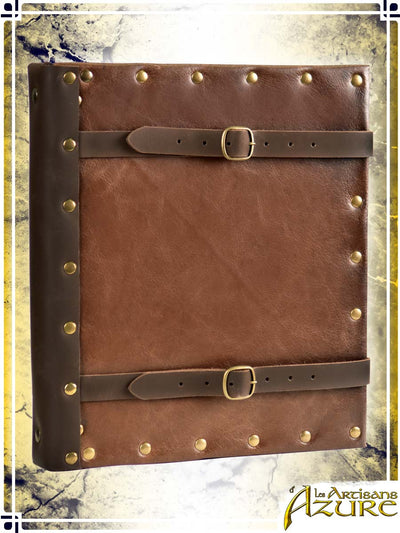 Leather Covered Binder Spellbooks Les Artisans d'Azure Brown 