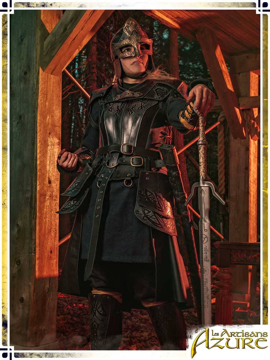 Shieldmaiden Helmet - Epic/Ashen Leather Helmets Les Artisans d'Azure