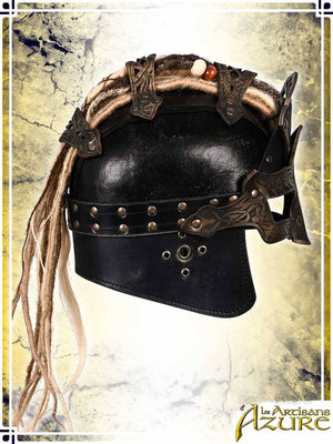 Shieldmaiden Helmet - Epic/Ashen Leather Helmets Les Artisans d'Azure