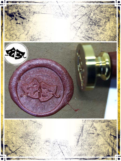 Wax Seal Stamp - Double Masks Wax Seals Importation privée 