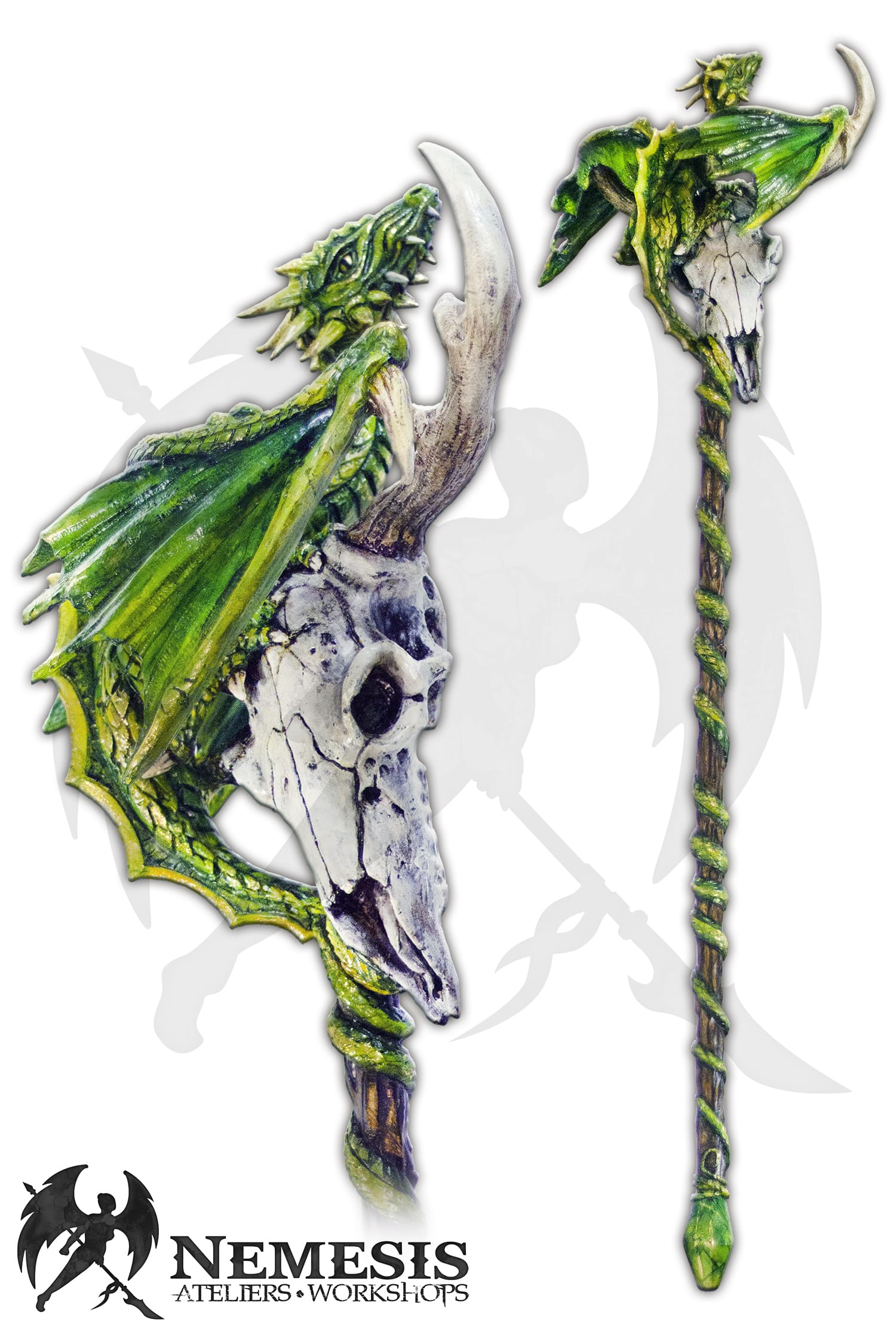 Custom LARP Drachenfest Dragon Staff