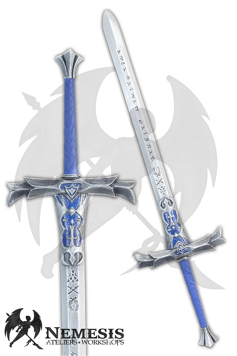 Custom LARP Blue Historical Great Sword