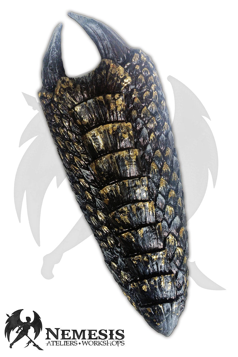 Custom LARP Dracon Scales Buckler Shield