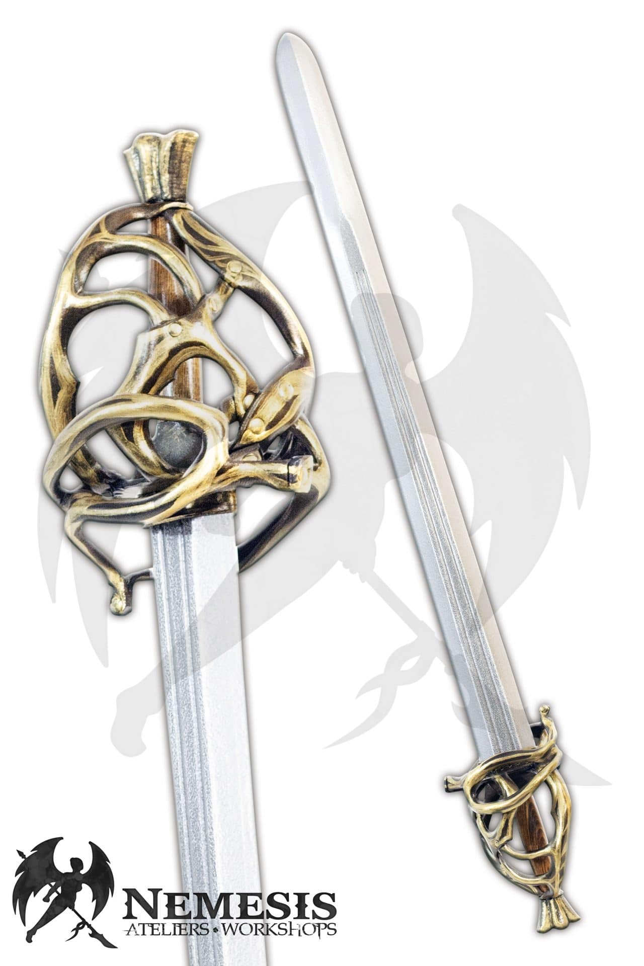 Custom LARP Rapier with Leather Guard