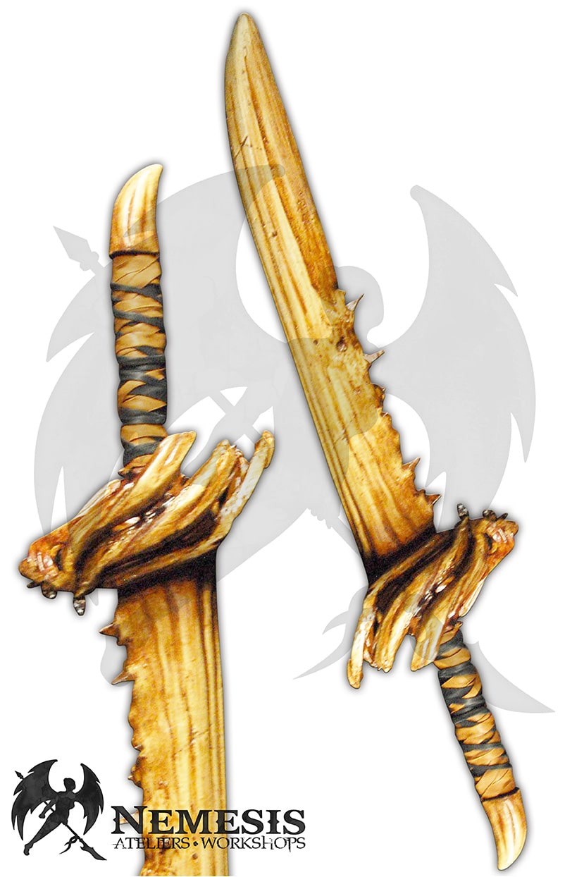 Custom LARP Dragon Tooth Blade Sword