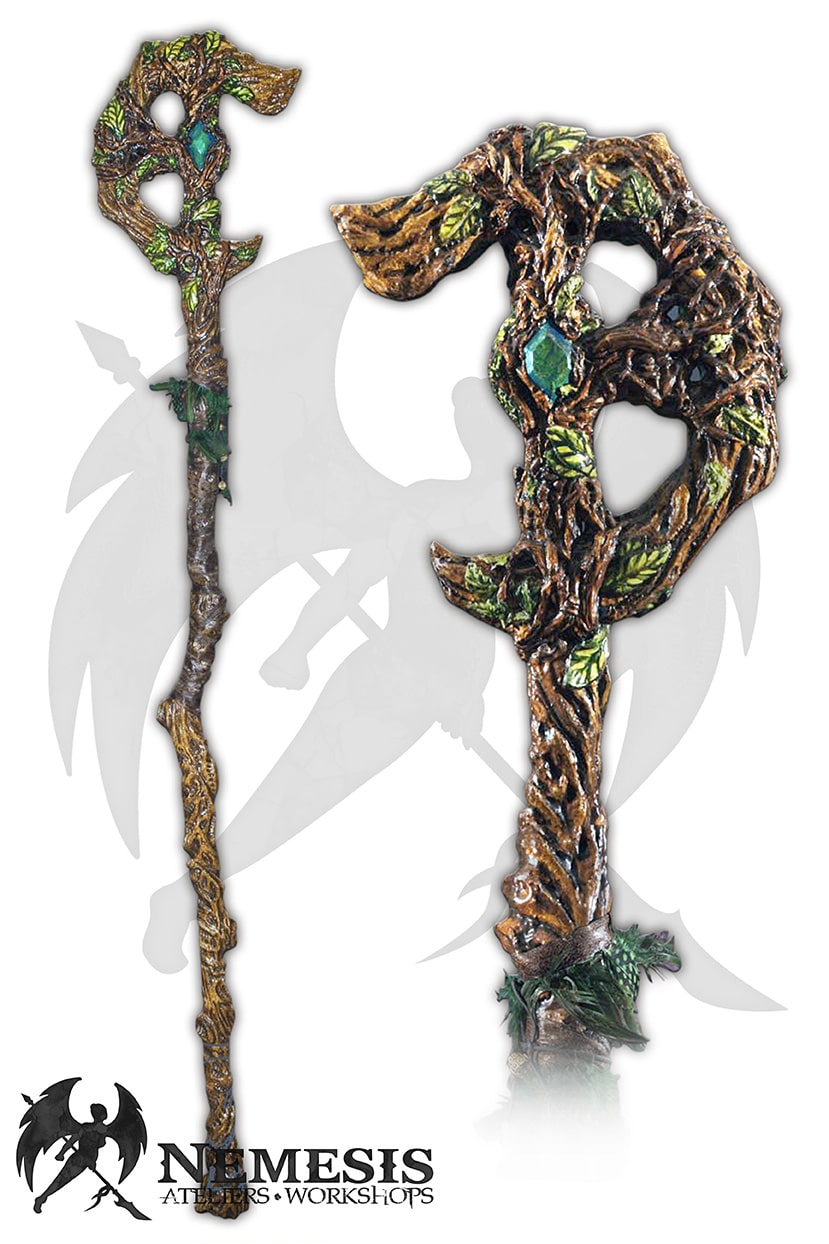Custom LARP Drudic Shaman Wooden Staff